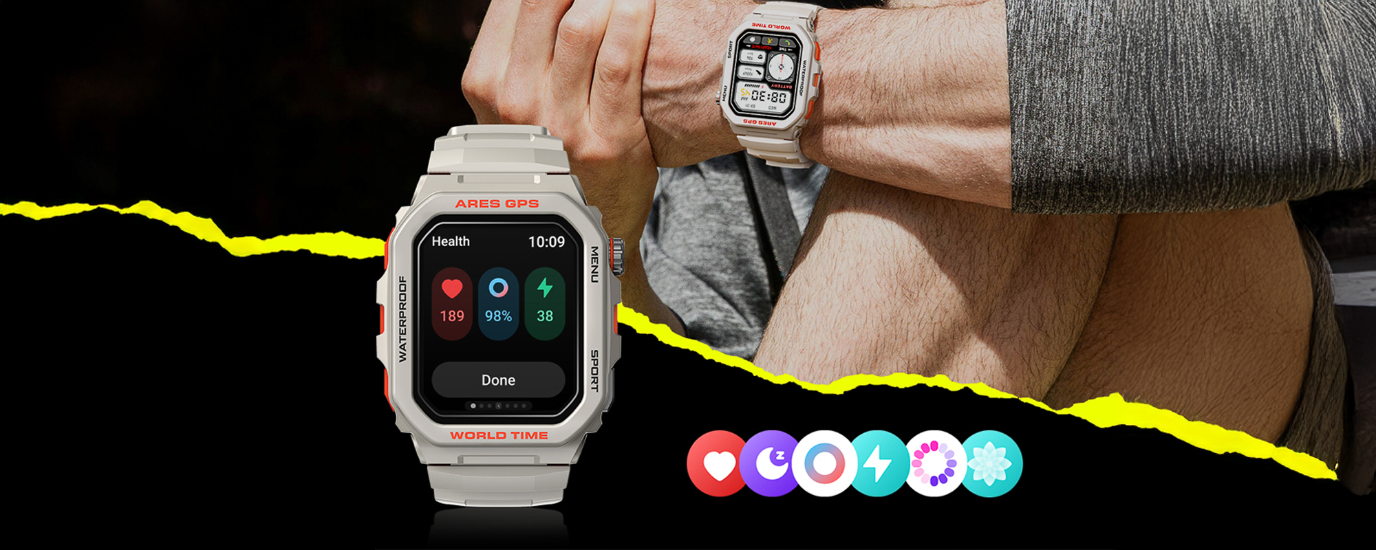 Smartwatch Zeblaze Ares GPS - biały